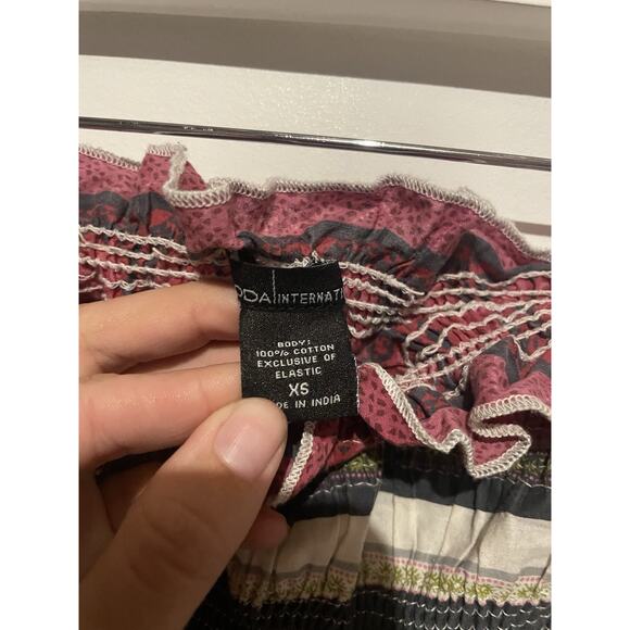 Moda International Dress Women's Small Colorful Sleeveless Tube Top Strapless XS - Picture 4 of 5